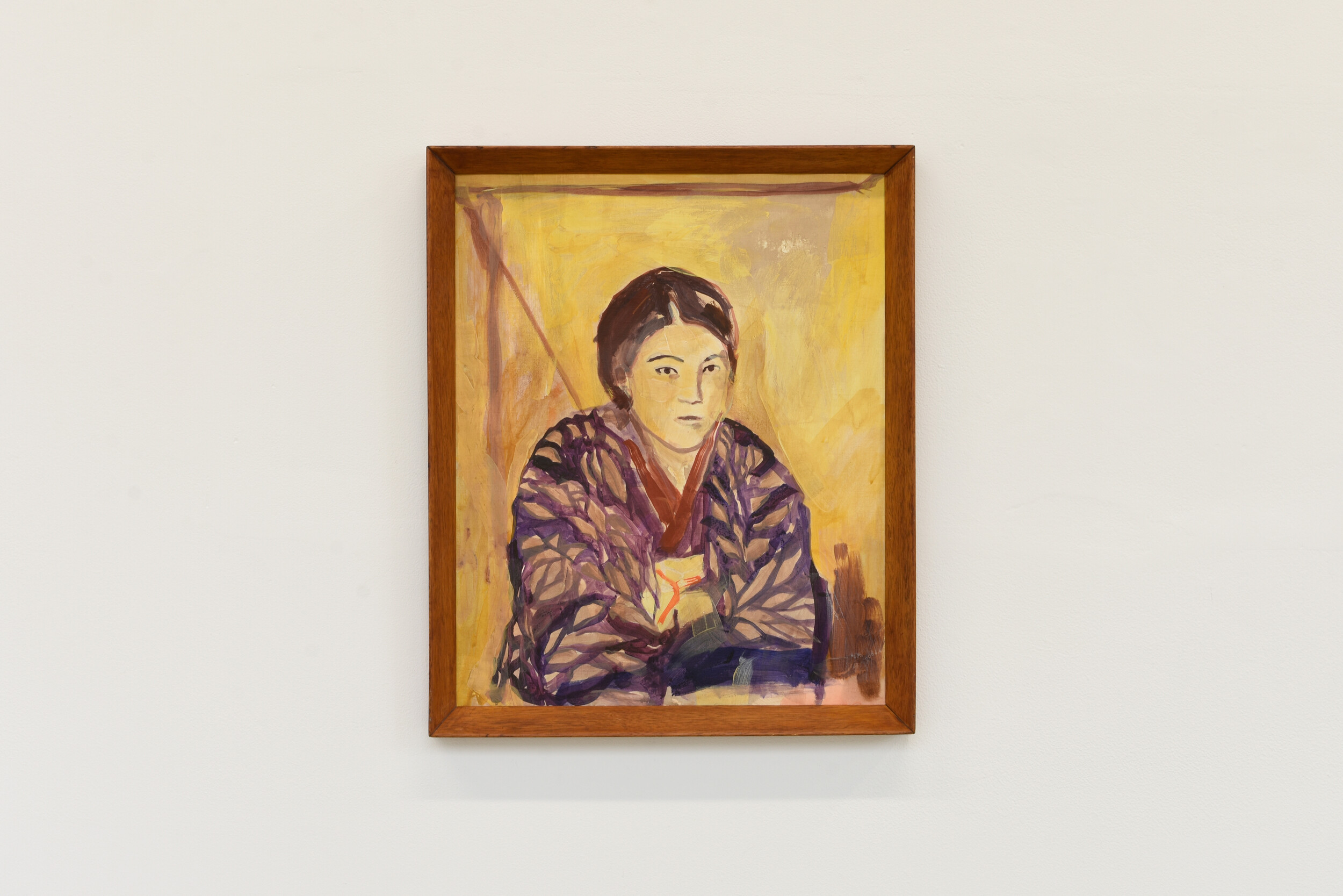 Kagami Okatsuka, <em>Kaneko Fumiko</em>, 1913, oil on canvas board, 310 x 370mm. Courtesy the Okatsuka Collection and the Hiroshima Museum of Art. Photograph: Nina Rose Prendergast.
