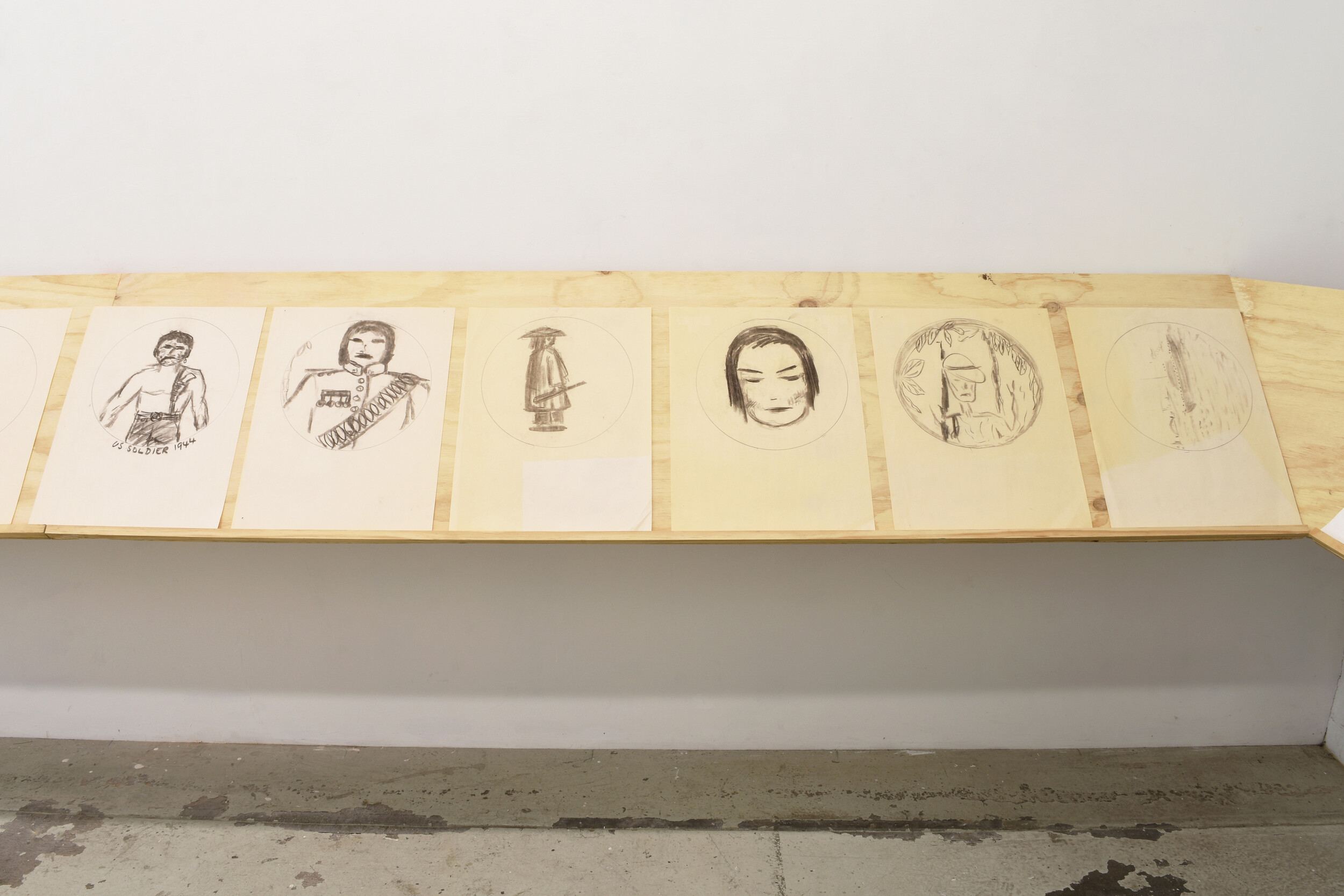 Installation view of <em>C. 1988: a selection of drawings by the Rosebud group</em>. Photograph: Nina Rose Prendergast.