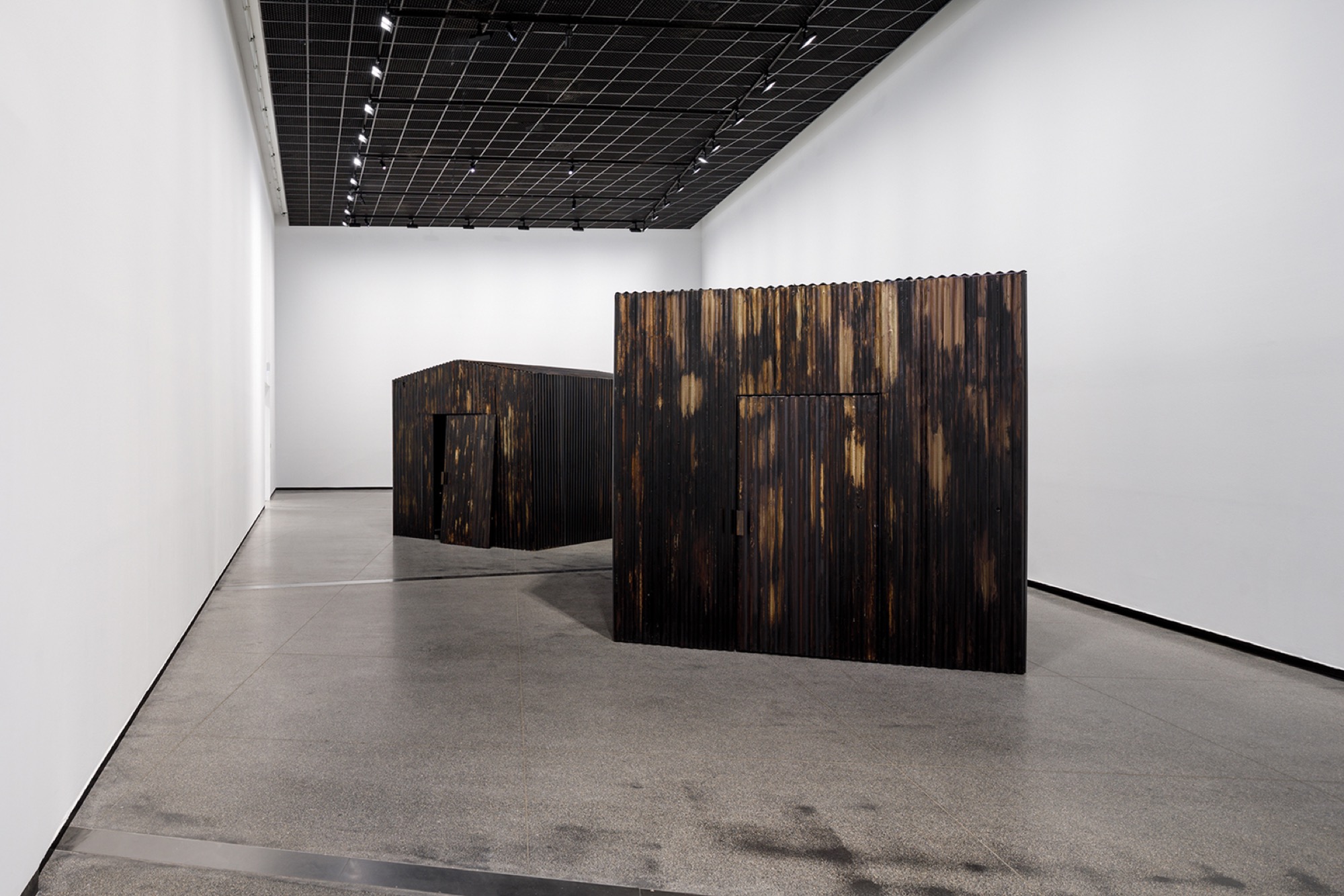 Yhonnie Scarce, <em>Missile Park</em>, 2021, installation view, Australian Centre for Contemporary Art, Melbourne. Courtesy the artist and THIS IS NO FANTASY, Melbourne. Photo: Andrew Curtis.