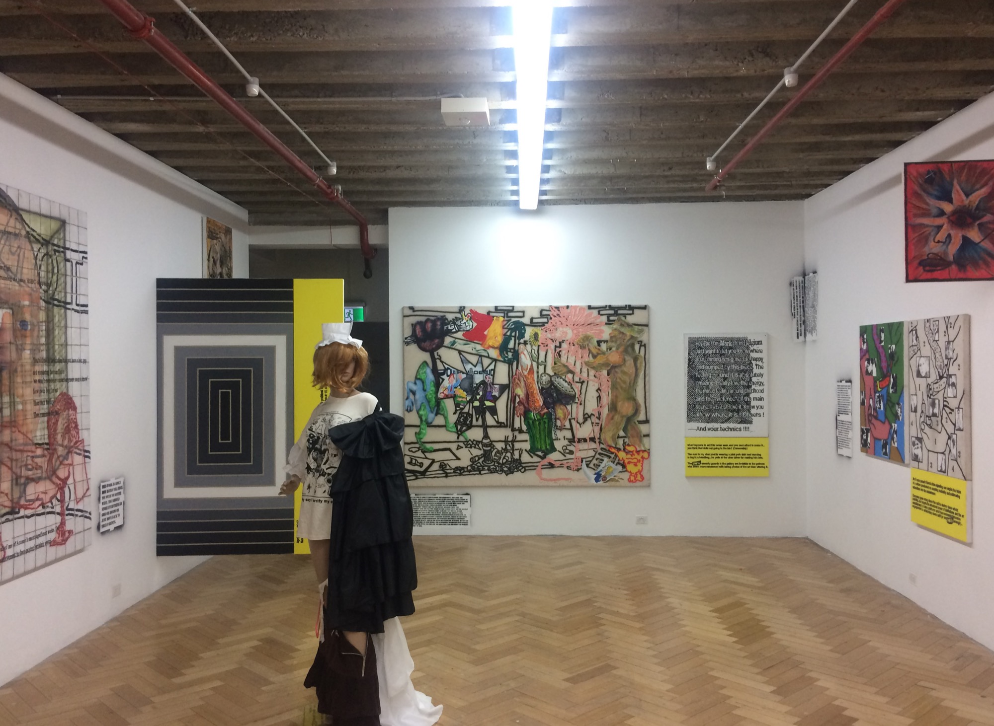 <em>Early Career Group Show</em>, installation view. Image courtesy the author.